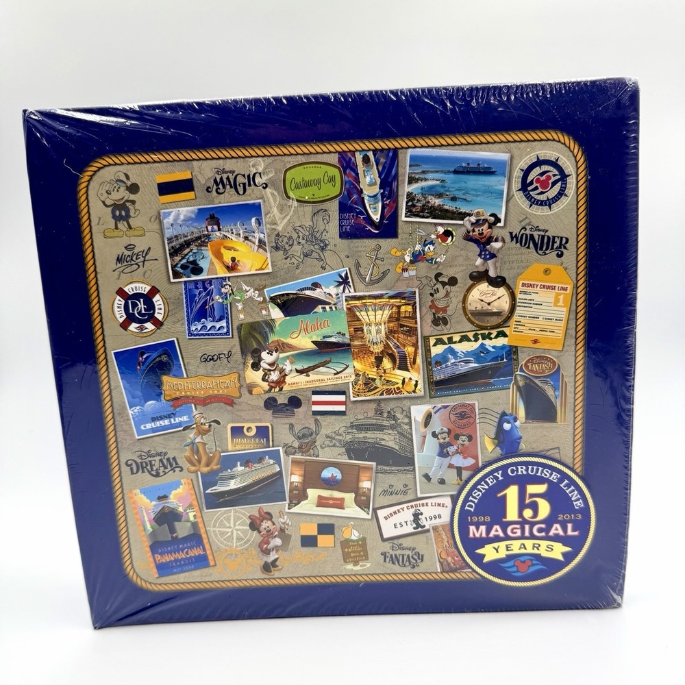 NEW SEALED Disney Cruise Line 15 Magical Years Souvenir Scrapbook Photo Album